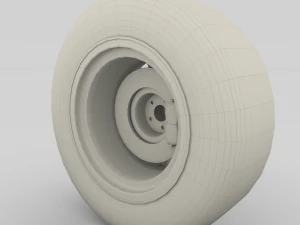 generic alloy wheel and brake 3D Model
