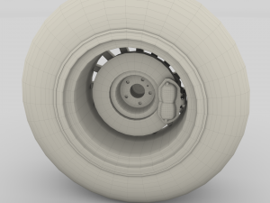 generic alloy wheel and brake 3D 模型