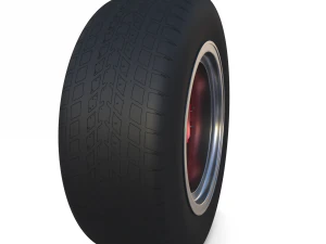 generic alloy wheel and brake 3D Model