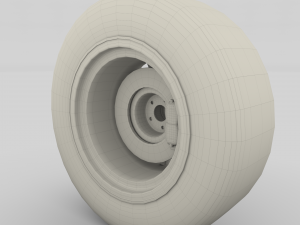 generic dark alloy wheel and brake 3D Модель