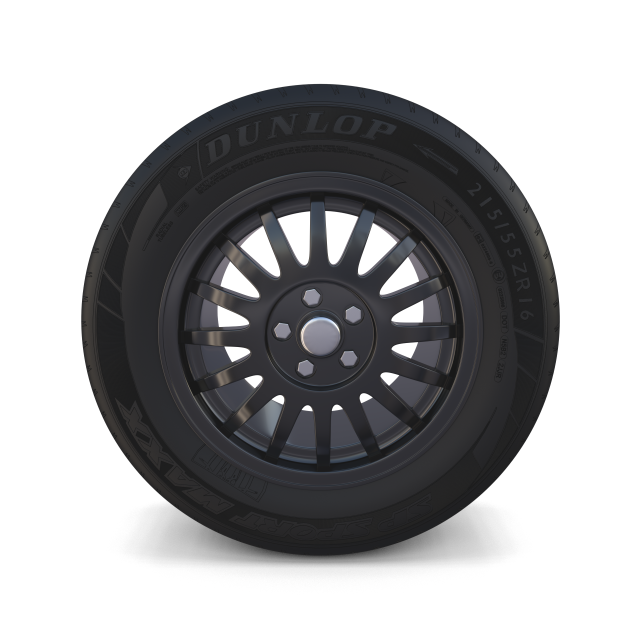 generic dark alloy wheel 3D Модель .c4d .max .obj .3ds .fbx .stl .blend 