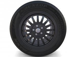 generic dark alloy wheel 3D 模型