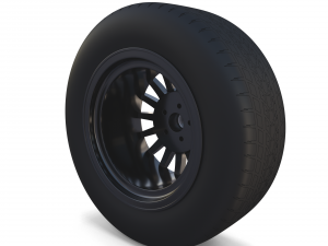 generic dark alloy wheel 3D Модель