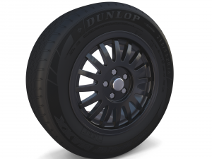 generic dark alloy wheel 3D Модель