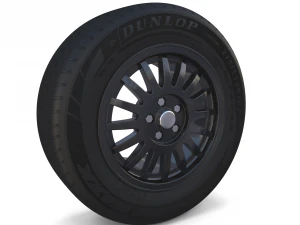 generic dark alloy wheel 3D Model
