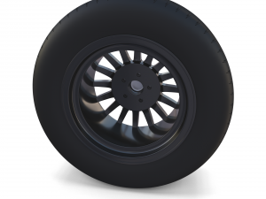generic dark alloy wheel 3D Модель