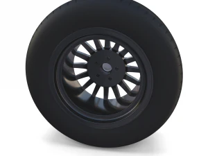generic dark alloy wheel 3D Model