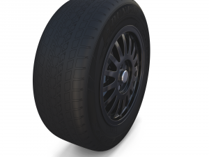 generic dark alloy wheel 3D Модель