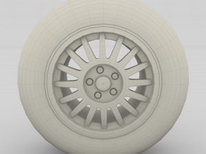 generic dark alloy wheel 3D Модель