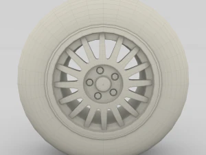 generic dark alloy wheel 3D Model