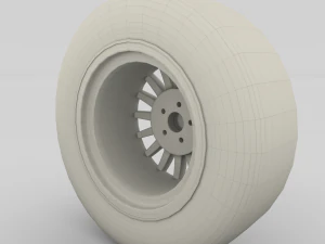generic dark alloy wheel 3D Model