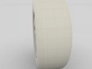 generic dark alloy wheel 3D Model