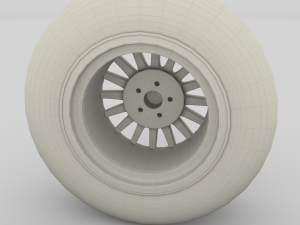 generic dark alloy wheel 3D Модель