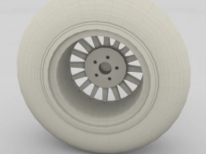 generic dark alloy wheel 3D Model