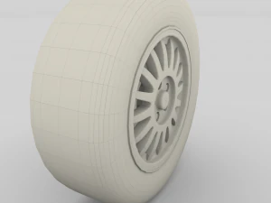 generic dark alloy wheel 3D Model