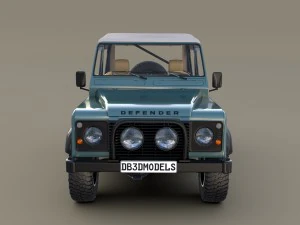 1985 land rover defender 90 with interior ver 1 3D Model