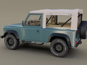 1985 land rover defender 90 with interior ver 1 3D Model