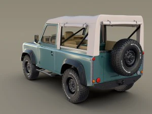 1985 land rover defender 90 with interior ver 1 3D Model