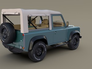 1985 land rover defender 90 with interior ver 1 3D Модель