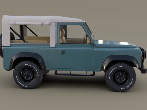 1985 land rover defender 90 with interior ver 1 3D Модель