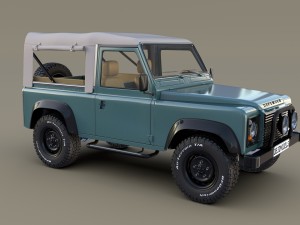 1985 land rover defender 90 with interior ver 1 3D Модель