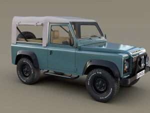 1985 land rover defender 90 with interior ver 1 3D Model