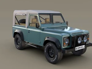 1985 land rover defender 90 with interior ver 1 3D Model