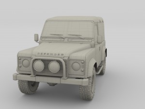 1985 land rover defender 90 with interior ver 1 3D Модель
