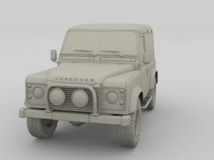 1985 land rover defender 90 with interior ver 1 3D Model