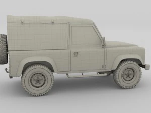1985 land rover defender 90 with interior ver 1 3D Model
