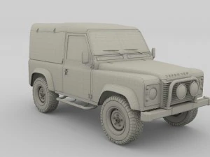 1985 land rover defender 90 with interior ver 1 3D Model