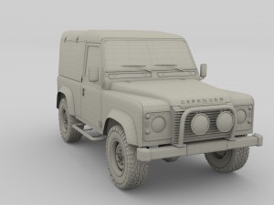 1985 land rover defender 90 with interior ver 1 3D Модель