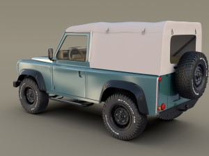 1985 land rover defender 90 with interior ver 2 3D Model