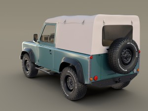 1985 land rover defender 90 with interior ver 2 3D Model