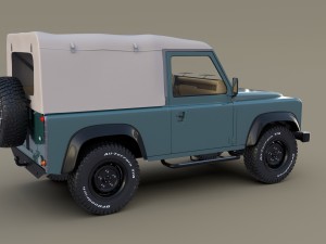 1985 land rover defender 90 with interior ver 2 3D Model
