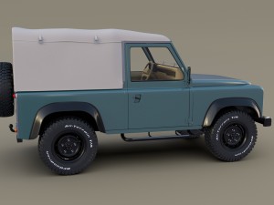 1985 land rover defender 90 with interior ver 2 3D Model