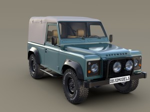 1985 land rover defender 90 with interior ver 2 3D Model