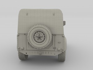 1985 land rover defender 90 with interior ver 2 3D Model