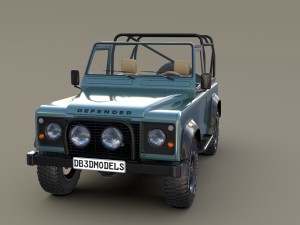 1985 land rover defender 90 with interior ver 3 Model 3D