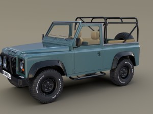 1985 land rover defender 90 with interior ver 3 Model 3D