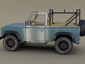 1985 land rover defender 90 with interior ver 3 Model 3D