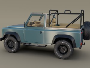 1985 land rover defender 90 with interior ver 3 Model 3D