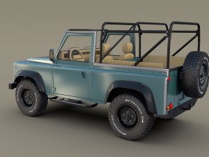 1985 land rover defender 90 with interior ver 3 Model 3D