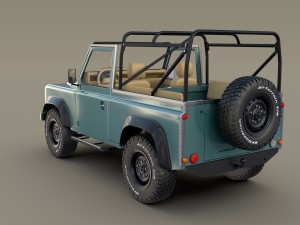 1985 land rover defender 90 with interior ver 3 Model 3D