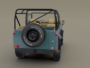 1985 land rover defender 90 with interior ver 3 Model 3D