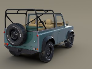 1985 land rover defender 90 with interior ver 3 Model 3D