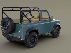 1985 land rover defender 90 with interior ver 3 Model 3D