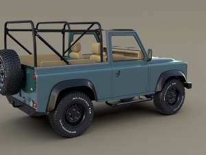 1985 land rover defender 90 with interior ver 3 Model 3D