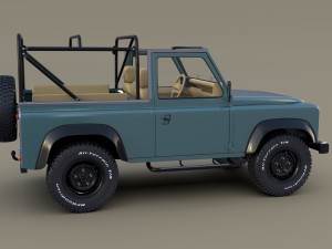1985 land rover defender 90 with interior ver 3 Model 3D