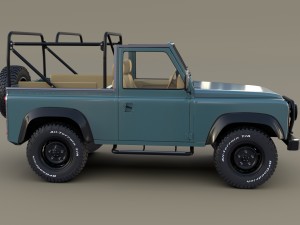 1985 land rover defender 90 with interior ver 3 Model 3D